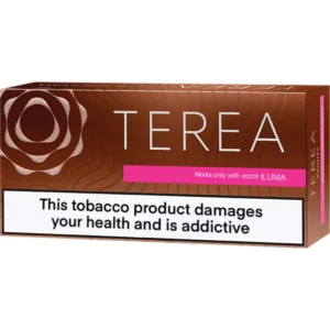 Pack of IQOS HEETS tobacco sticks in vibrant packaging