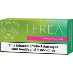 Pack of IQOS HEETS tobacco sticks in vibrant packaging