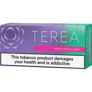 Pack of IQOS HEETS tobacco sticks in vibrant packaging