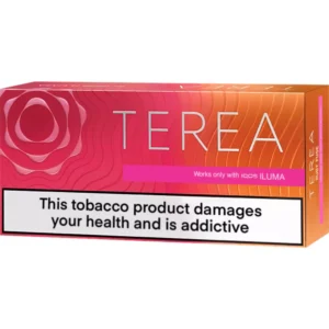 Pack of IQOS HEETS tobacco sticks in vibrant packaging