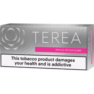 Pack of IQOS HEETS tobacco sticks in vibrant packaging
