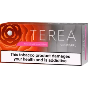 Pack of IQOS HEETS tobacco sticks in vibrant packaging