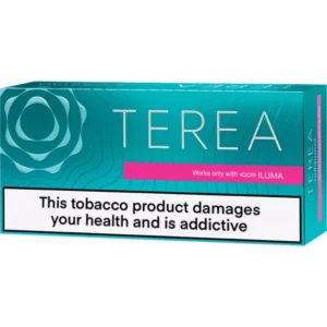 Pack of IQOS HEETS tobacco sticks in vibrant packaging
